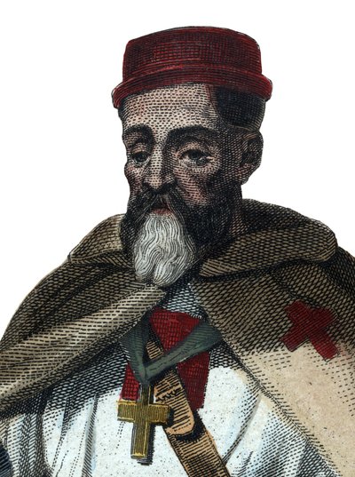 Portrait de Jacques de Molay - French School